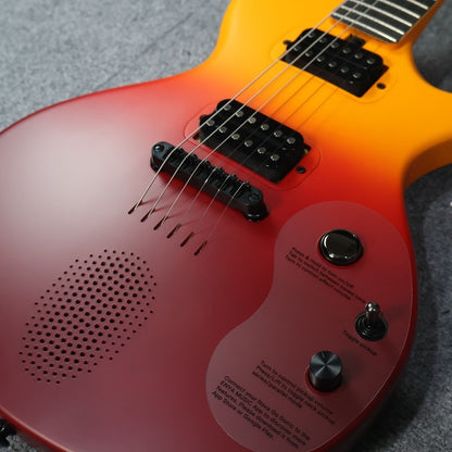 Enya Nova Go Sonic Carbon Fiber composite Electric Guitar with Built In Speaker - Volcano Red ( Sonic-VRD / Go-Sonic )