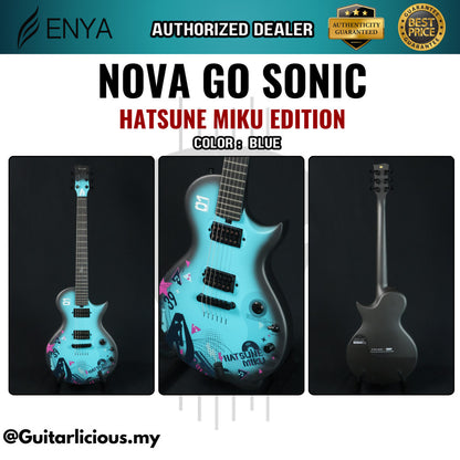 Enya Nova Go Sonic Hatsune Miku Edition Carbon Fiber composite Electric Guitar w/ Built In Speaker