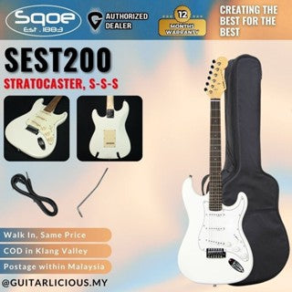 SQOE SEST200 Stratocaster Body SSS Vintage Electric Guitar ( SEST / SEST-200 / ST / ST-200 )