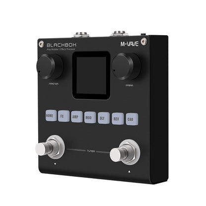 M-VAVE BLACKBOX Guitar Effect Pedal Multifunctional Guitar/Bass Effector Built-in battery, 80 Presets 6 Effects Module