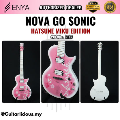 Enya Nova Go Sonic Hatsune Miku Edition Carbon Fiber composite Electric Guitar w/ Built In Speaker