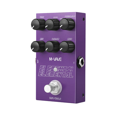 M-vave Elemental Digital Delay Pedal, 9 Different Delay Effects, Support for TAP and HOLD Mode,Delay Guitar Pedal