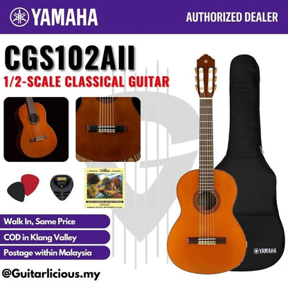 Yamaha CGS102AII 1/2-Scale Classical Beginner Guitar ( CGS-102AII / CGS 102A II / CGS-102A-II )