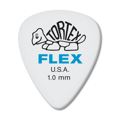 Jim Dunlop Tortex FLEX Standard Guitar Picks, 12 Per Pack | 0.50mm, 0.63mm, 0.73mm, 0.88mm, 1.00mm / 428P / 428-P