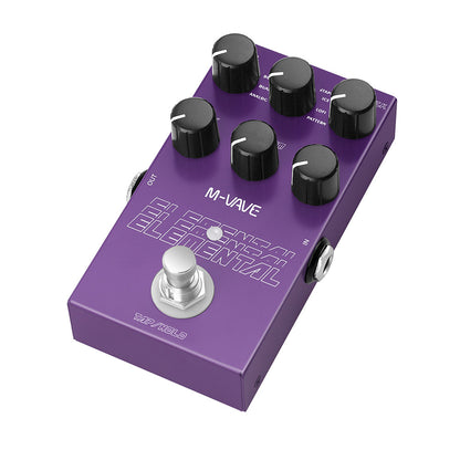 M-vave Elemental Digital Delay Pedal, 9 Different Delay Effects, Support for TAP and HOLD Mode,Delay Guitar Pedal