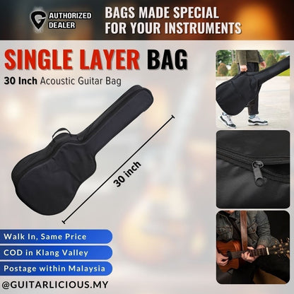 Single Layer Acoustic Guitar Bag ( 30" / 34" / 36" / 38" / 41" )