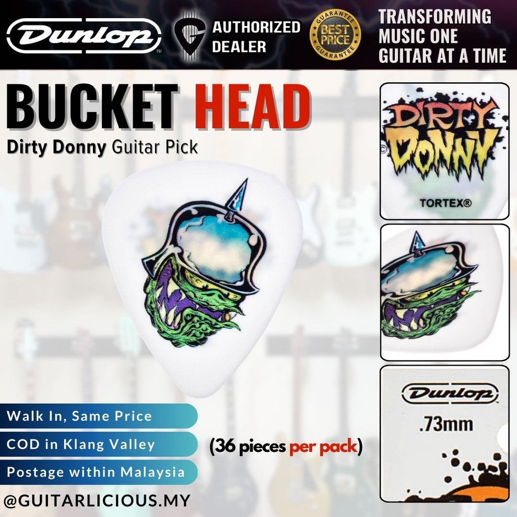 Jim Dunlop Dirty Donny Guitar Picks, 36 Pieces Per Bag | 0.73mm