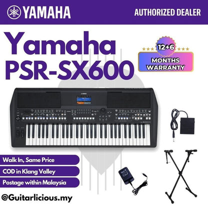 Yamaha PSR-SX600 61 Key Arranger Workstation Keyboard - ( PSRSX600 PSR SX600  SX-600 )