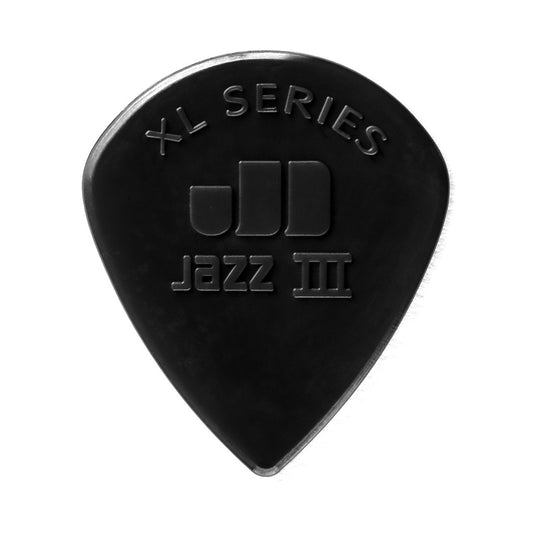 Jim Dunlop 47PXLS Nylon Jazz III XL Stiffo Guitar Picks, 6 Per Pack ( 47-PXLS )