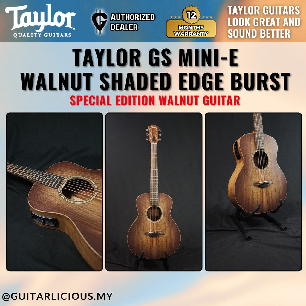 Taylor GS Mini-e SEB Acoustic Electric Guitar, Shaded Edge Burst