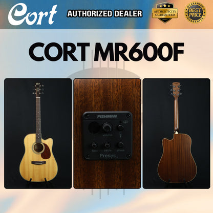 Cort MR600F Solid Top Acoustic Guitar with Pick up With Gig bag ( MR-600F / MR 600F )