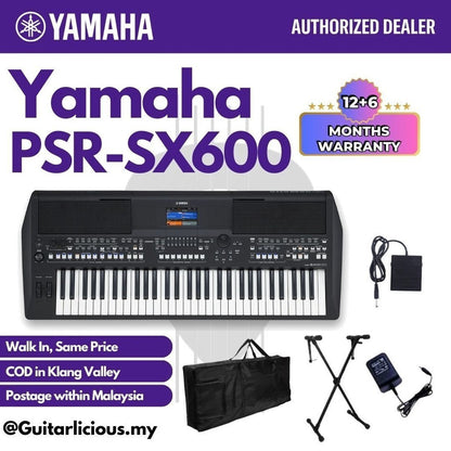 Yamaha PSR-SX600 61 Key Arranger Workstation Keyboard - ( PSRSX600 PSR SX600  SX-600 )