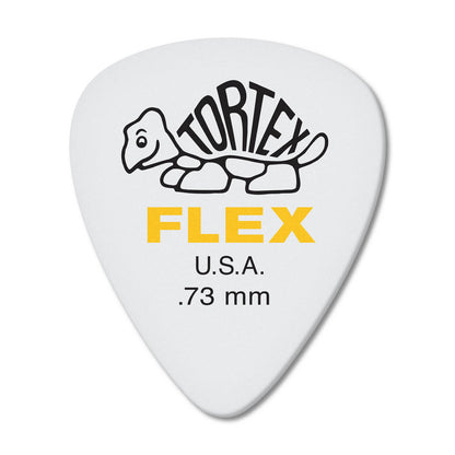 Jim Dunlop Tortex FLEX Standard Guitar Picks, 12 Per Pack | 0.50mm, 0.63mm, 0.73mm, 0.88mm, 1.00mm / 428P / 428-P