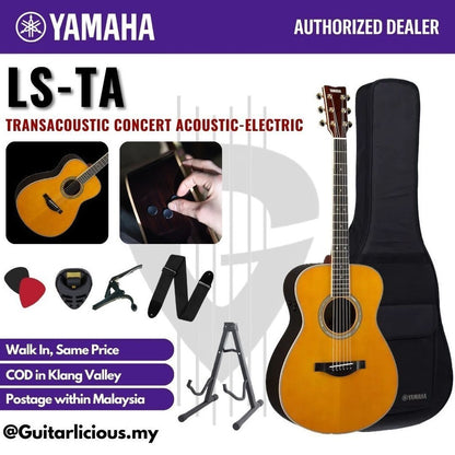 Yamaha LS-TA TransAcoustic Concert Guitar , Semi Acoustic ( LSTA / LS-TA-EQ )