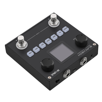 M-VAVE BLACKBOX Guitar Effect Pedal Multifunctional Guitar/Bass Effector Built-in battery, 80 Presets 6 Effects Module