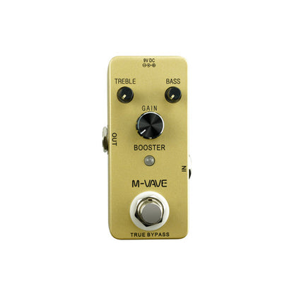 M-VAVE Pure Booster Guitar Pedal True Bypass Fully Analog 2-Band Eq Guitar Effect Pedal