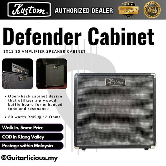 Kustom Defender 1X12 30W Guitar Amplifier Speaker Cabinet (1 X 12" SPEAKER)