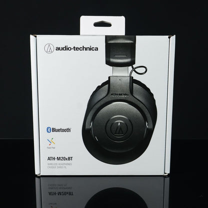 Audio Technica ATH-M20xBT Bluetooth Closed Back Dynamic Wireless Over Ear Monitor Headphones ( M20xBT M20x BT M20X-BT )