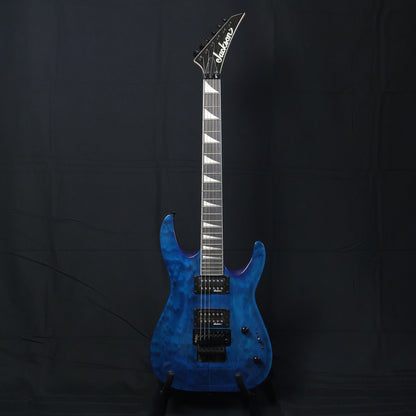 JACKSON JS Series Dinky Arch Top JS32Q DKA Electric Guitar with TREMOLO , Amaranth FB - Transparent Blue ( JS32Q-BL )