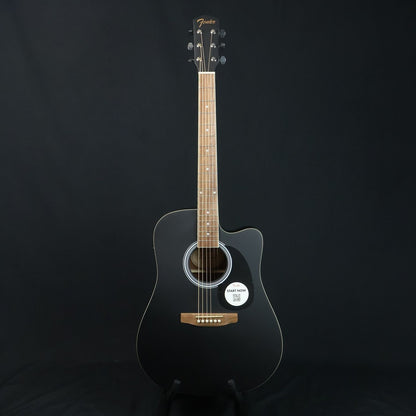 Fender FA-25CE Dreadnought Acoustic Guitar with Pick Up, Walnut FB, Black ( FA 25CE / FA25CE / FA-25CE-BK )