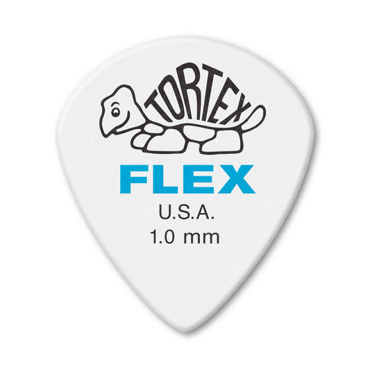 Jim Dunlop 466P100 Tortex FLEX Jazz III XL Guitar Picks | 1.00mm, 12 Per Pack ( 466P-100 / 466P 100 / TORTEX-FLEX )