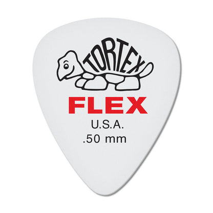 Jim Dunlop Tortex FLEX Standard Guitar Picks, 12 Per Pack | 0.50mm, 0.63mm, 0.73mm, 0.88mm, 1.00mm / 428P / 428-P