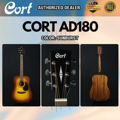 CORT AD810 41 inch Acoustic Guitar with Bag - Sunburst ( AD-810 / AD 810 )