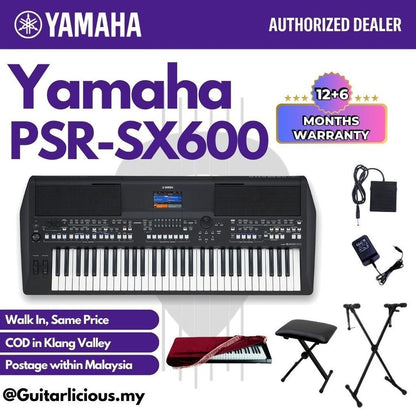 Yamaha PSR-SX600 61 Key Arranger Workstation Keyboard - ( PSRSX600 PSR SX600  SX-600 )