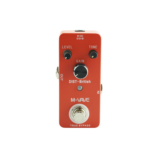 M-VAVE British Distortion Guitar Effect Pedal Based on Classic JCM Amp Distortion True bypass Effects Pedal