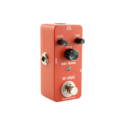 M-VAVE British Distortion Guitar Effect Pedal Based on Classic JCM Amp Distortion True bypass Effects Pedal