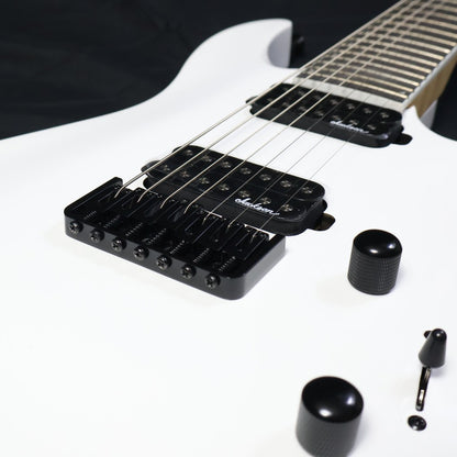 Jackson Dinky JS32-7 DKA Double Humbucker Electric Guitar, Amaranth FB - Snow White ( JS32 7 Strings )