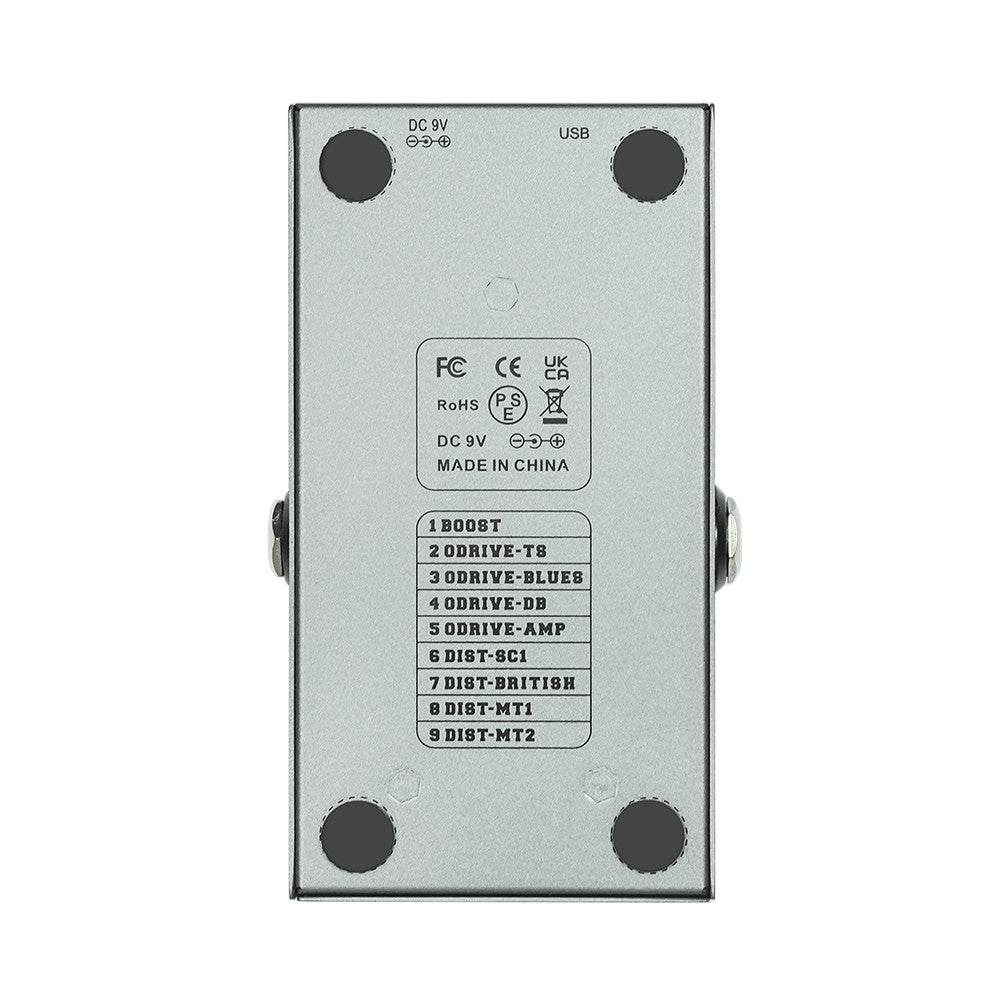 M-vave MINI-EFX Multic-effects Pedal 4 Overdrive Effects 4