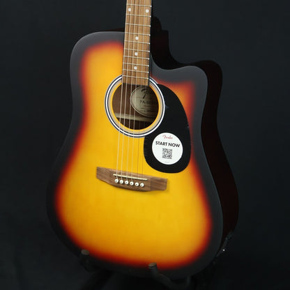 Fender FA-25CE Dreadnought Acoustic Guitar with Pick Up, Walnut FB, 3-Color Sunburst ( FA 25CE / FA25CE / FA-25CE-3SB )