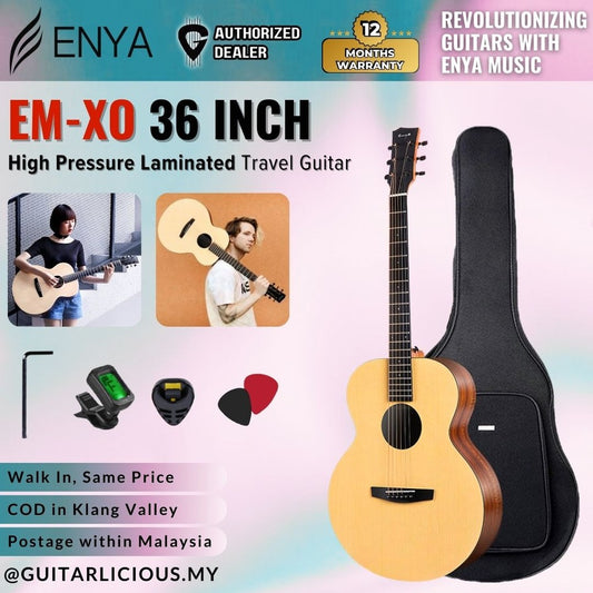 ENYA EM-X0 36inch  HPL European Spruce Top Travel Acoustic Guitar ( EMX0 /  EM-X0-36 )