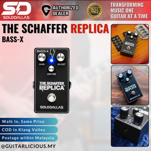 SoloDallas The Schaffer Replica - BASS-X / Bass Pedal - SD-BSX-BLK - (Website Clearance)