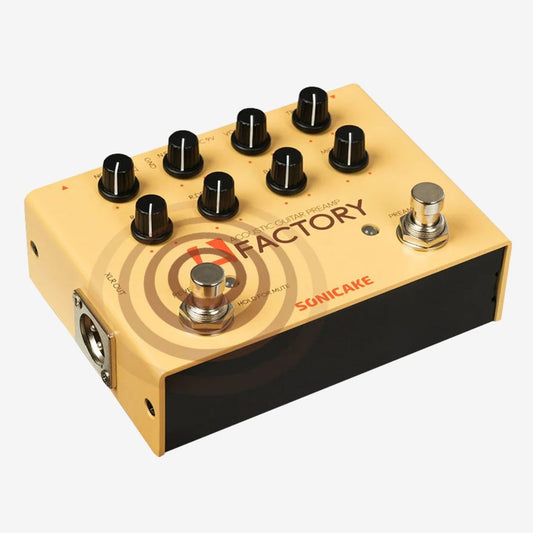 Sonicake QDS-04 A Factory Analog Preamp and Digital Reverb Dual Footswitch Guitar Effects Pedal