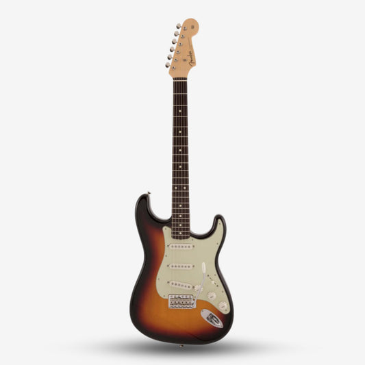 Fender Japan Traditional II 60s Stratocaster Electric Guitar, SSS Pick Up , Rosewood FB - 3-Tone Sunburst