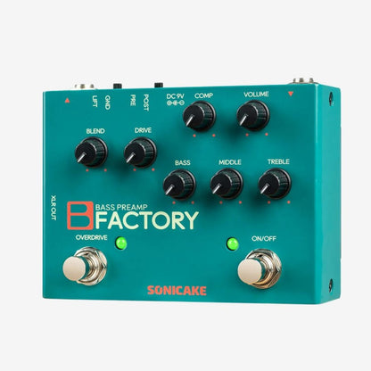 Sonicake QDS-05 B Factory Analog Bass Preamp, Comp and Overdrive Guitar Bass Pedal