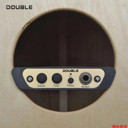 X2 DOUBLE CJ01L Cajon Box Drum Preamp Pickup with Mic 1/4 Inch Jack