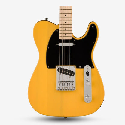 Squier Sonic Telecaster Electric Guitar w/Black Pickguard, Maple FB - Butterscotch Blonde