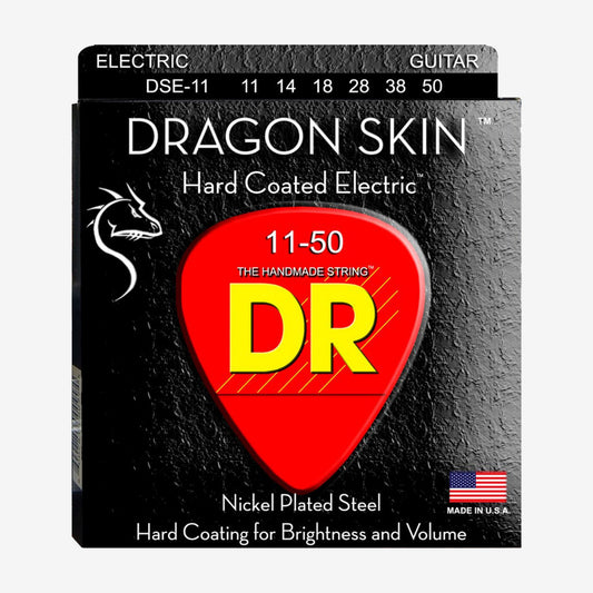 DR Dragon Skin Silver Coated 4 String Medium Electric Bass Strings 45-105