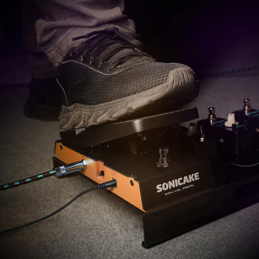 Sonicake QEP-10 FlipWah Wahwah EFFECT & Active Volume Control Combo Pedal Full Size Metal Case