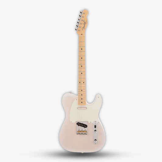 Fender Japan Traditional II 50s Telecaster Electric Guitar, Maple FB - White Blonde