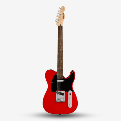 Squier Sonic Telecaster Electric Guitar w/Black Pickguard, Laurel FB - Torino Red