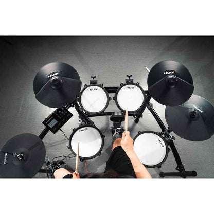 Nux DM-310H Full Set Digital Electronic Drum with Bluetooth, Dual Mesh Head and Hi-hat Stand (DM310H)