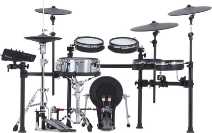 Roland TD-713 V-Drums Electronic Drum Set w/Drum Throne, Single Pedal And Drumstick