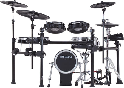 Roland TD-713 V-Drums Electronic Drum Set w/Drum Throne, Single Pedal And Drumstick