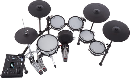 Roland TD-713 V-Drums Electronic Drum Set w/Drum Throne, Single Pedal And Drumstick